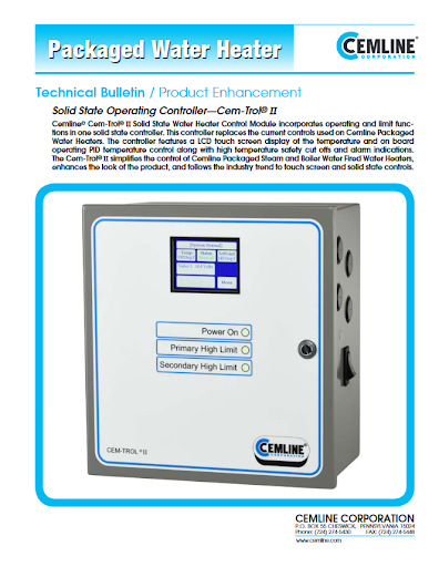CEM-TROL®II Solid State Water Heater Control Module