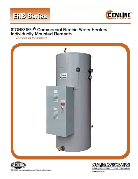 STONESTEEL Commercial Electric Water Heaters (EHB Series)