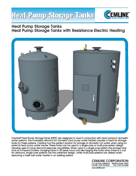 Heat Pump Storage Tanks